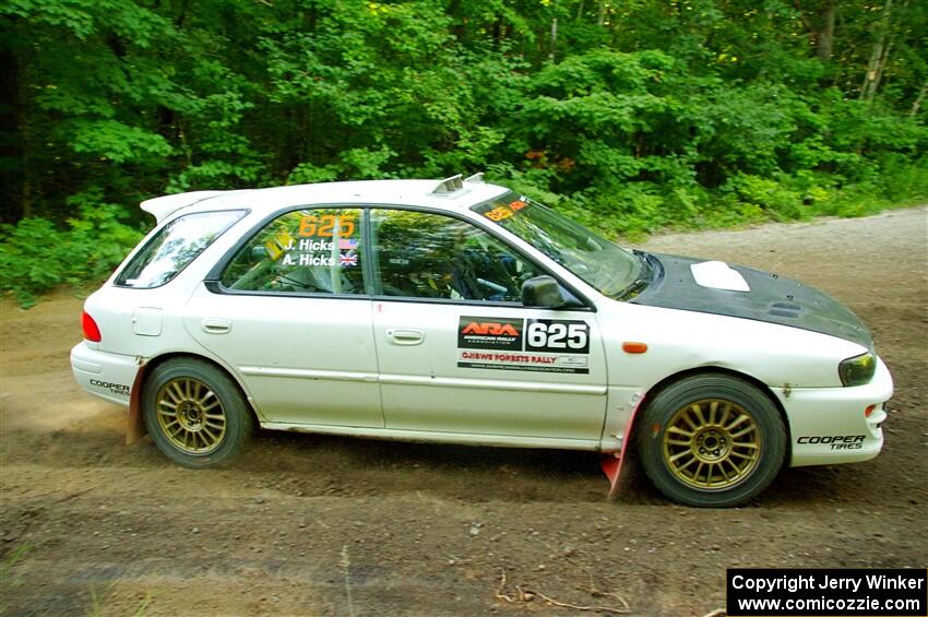 Aidan Hicks / John Hicks Subaru Impreza Wagon on SS14, Height O' Land III.