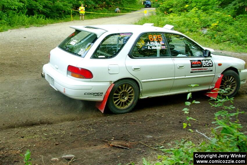 Aidan Hicks / John Hicks Subaru Impreza Wagon on SS14, Height O' Land III.