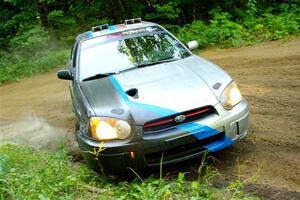 Andrew Dustman / Jake Ringger Subaru WRX on SS14, Height O' Land III.