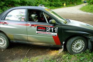 Andrew Dustman / Jake Ringger Subaru WRX on SS14, Height O' Land III.