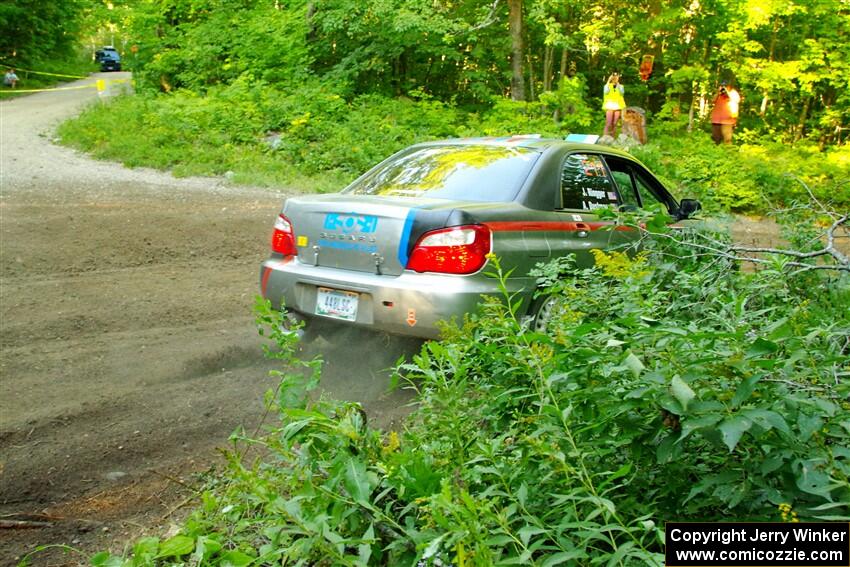 Andrew Dustman / Jake Ringger Subaru WRX on SS14, Height O' Land III.