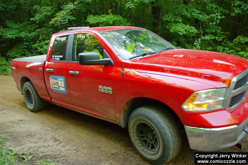 A Dodge Ram 1500 sweeps SS14, Height O' Land III.