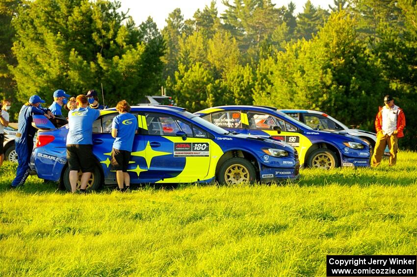 Brandon Semenuk / John Hall and Travis Pastrana / Rhianon Gelsomino Subaru WRX STis