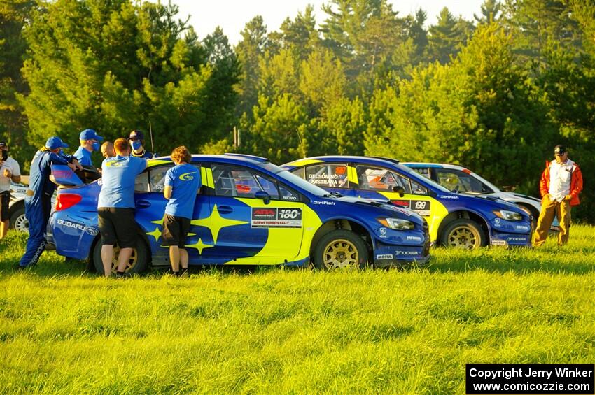 Brandon Semenuk / John Hall and Travis Pastrana / Rhianon Gelsomino Subaru WRX STis