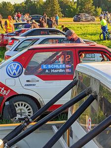 Scott Parrott / Ian Holmes Chevy S-10, Adam Hardin / Eric Schlee VW Jetta GLI and Aidan Hicks / John Hicks Subaru Impreza Wagon