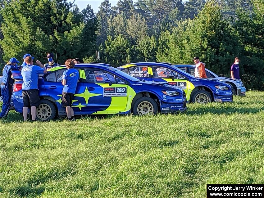 Brandon Semenuk / John Hall and Travis Pastrana / Rhianon Gelsomino Subaru WRX STis