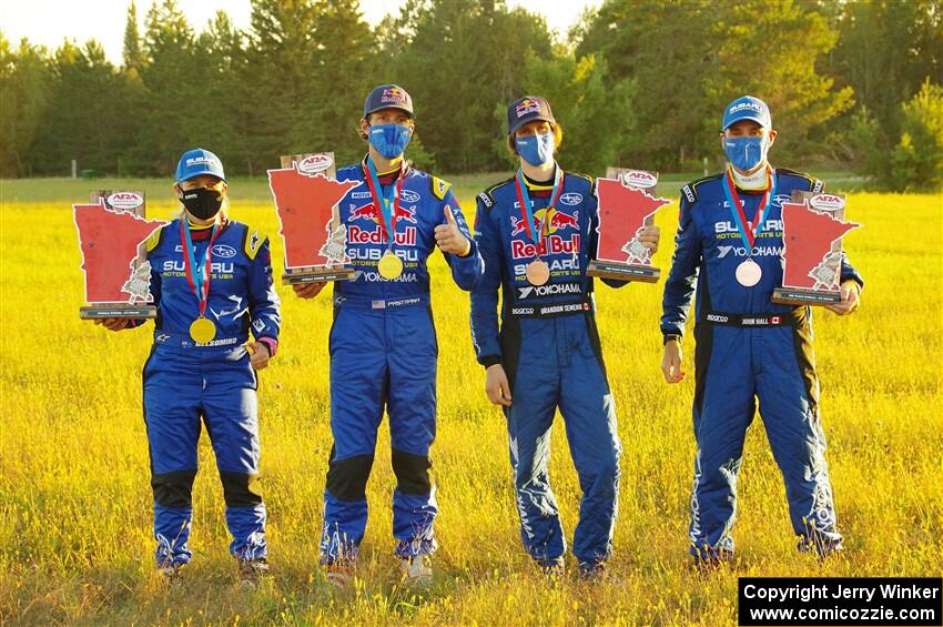 2020 Ojibwe Forests Rally SRT-USA Rally Team: Rhianon Gelsomino, Travis Pastrana, Brandon Semenuk and John Hall.