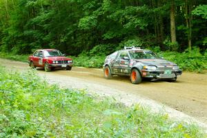 Bret Hunter / Kubo Kordisch Honda CRX and Gabe Jacobsohn / Zach Pfeil BMW 325e on SS14, Height O' Land III.