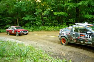 Bret Hunter / Kubo Kordisch Honda CRX and Gabe Jacobsohn / Zach Pfeil BMW 325e on SS14, Height O' Land III.