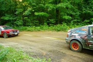 Bret Hunter / Kubo Kordisch Honda CRX and Gabe Jacobsohn / Zach Pfeil BMW 325e on SS14, Height O' Land III.