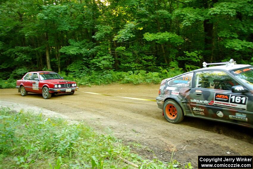 Bret Hunter / Kubo Kordisch Honda CRX and Gabe Jacobsohn / Zach Pfeil BMW 325e on SS14, Height O' Land III.