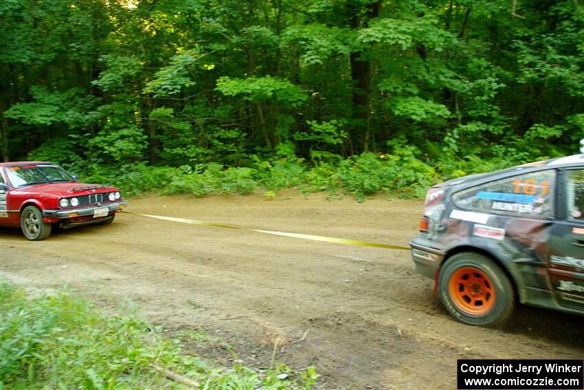 Bret Hunter / Kubo Kordisch Honda CRX and Gabe Jacobsohn / Zach Pfeil BMW 325e on SS14, Height O' Land III.