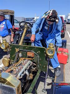 Gregg Lange helped navigate for Bruce van Sloun in his 1907 Ford.