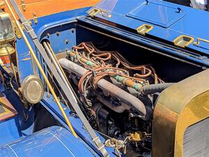 Engine bay of Jeffrey Kelly's 1907 Ford.