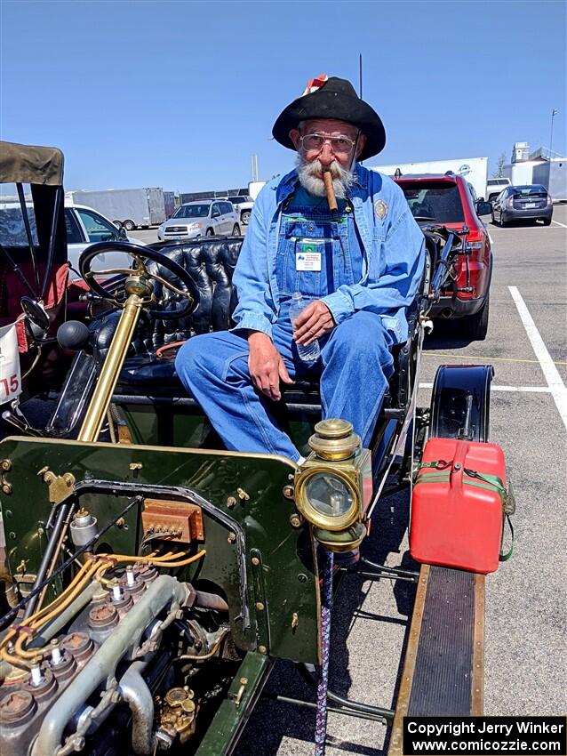 Gregg Lange helped navigate for Bruce van Sloun in his 1907 Ford.