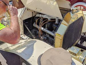 Engine bay of Roddy Pellow's 1908 Overland.