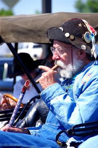 Gregg Lange helped navigate for Bruce van Sloun in his 1907 Ford.