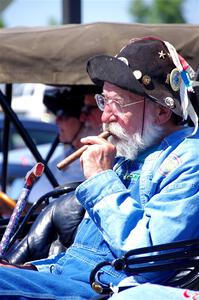 Gregg Lange helped navigate for Bruce van Sloun in his 1907 Ford.