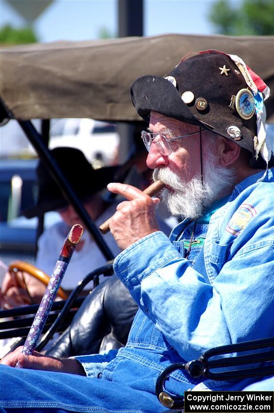 Gregg Lange helped navigate for Bruce van Sloun in his 1907 Ford.