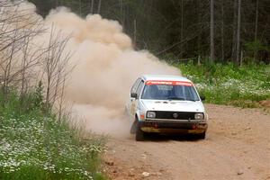 Adam VanDamme / Andrew Herron VW Golf on SS1, J5 North.