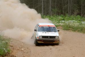 Adam VanDamme / Andrew Herron VW Golf on SS1, J5 North.