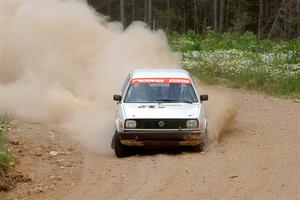 Adam VanDamme / Andrew Herron VW Golf on SS1, J5 North.