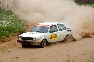 Adam VanDamme / Andrew Herron VW Golf on SS1, J5 North.