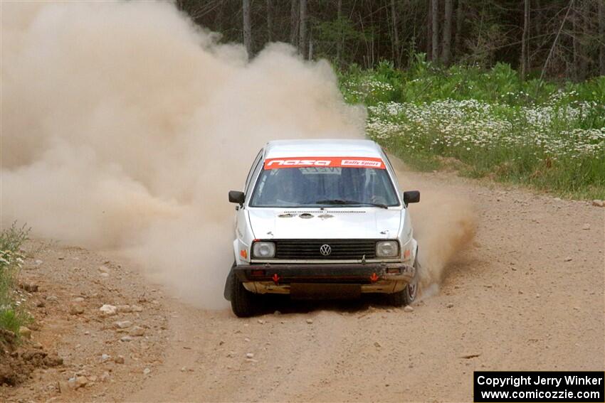 Adam VanDamme / Andrew Herron VW Golf on SS1, J5 North.