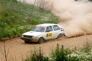 Adam VanDamme / Andrew Herron VW Golf on SS1, J5 North.