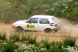 Adam VanDamme / Andrew Herron VW Golf on SS1, J5 North.