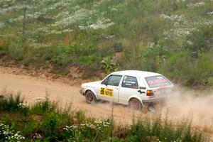 Adam VanDamme / Andrew Herron VW Golf on SS1, J5 North.