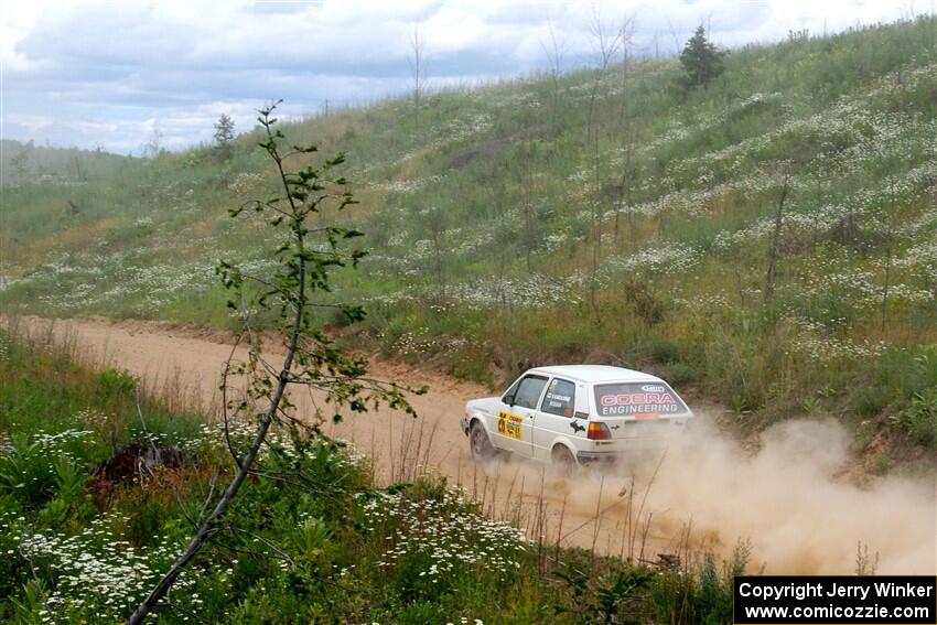 Adam VanDamme / Andrew Herron VW Golf on SS1, J5 North.