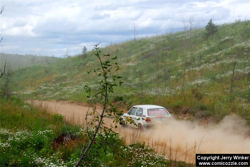 Adam VanDamme / Andrew Herron VW Golf on SS1, J5 North.