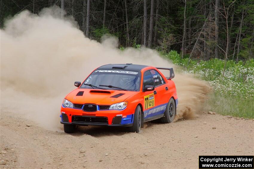 Mike Engle / Morgan Engle Subaru WRX on SS1, J5 North.