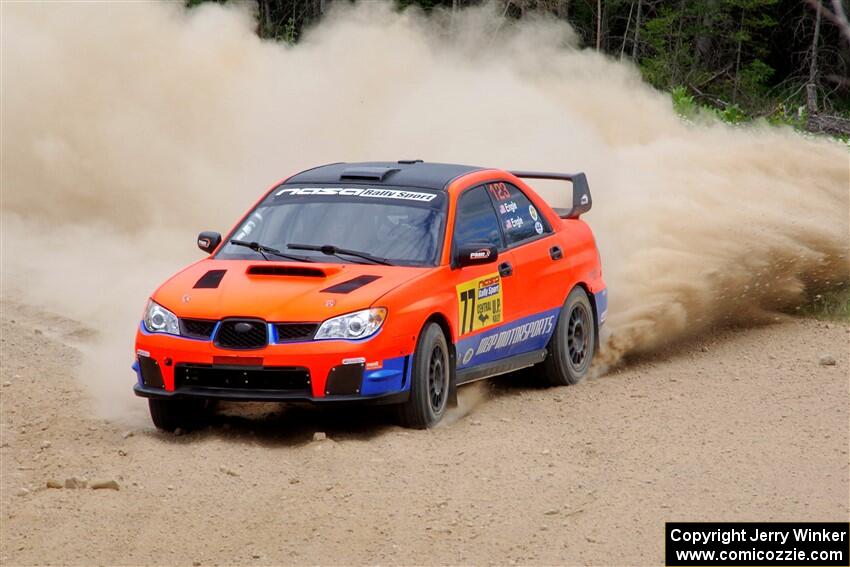 Mike Engle / Morgan Engle Subaru WRX on SS1, J5 North.