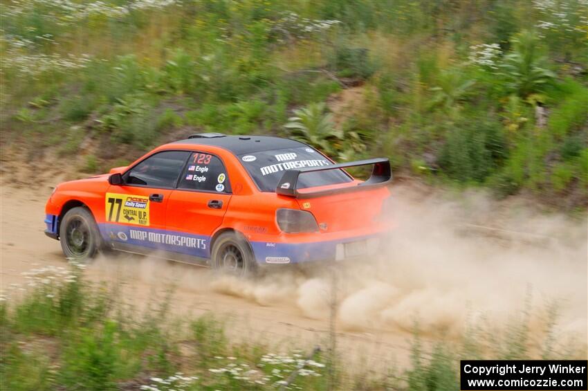 Mike Engle / Morgan Engle Subaru WRX on SS1, J5 North.