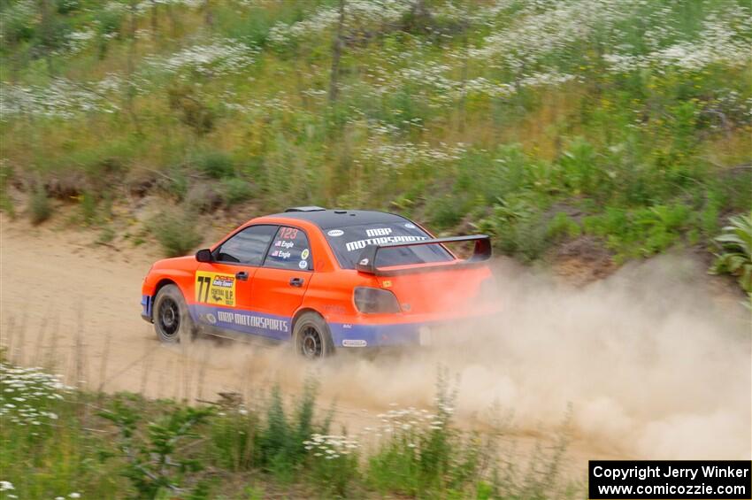 Mike Engle / Morgan Engle Subaru WRX on SS1, J5 North.