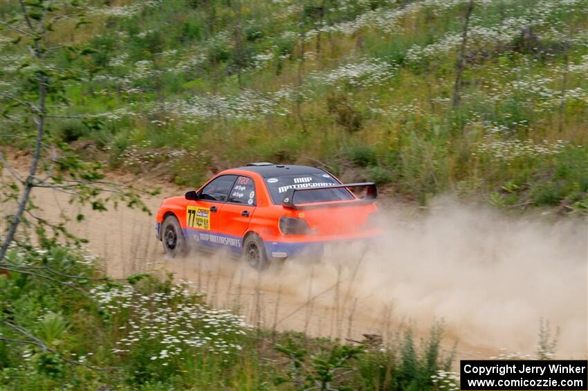 Mike Engle / Morgan Engle Subaru WRX on SS1, J5 North.