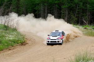 Chris Barribeau / Alex Ferencz Subaru Impreza RS on SS1, J5 North.