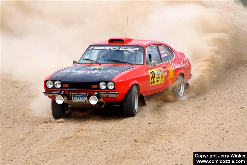 Mike Hurst / Michael Claiborne Ford Capri on SS1, J5 North.