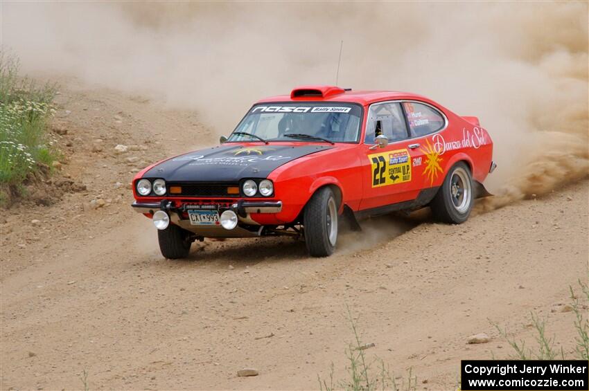 Mike Hurst / Michael Claiborne Ford Capri on SS1, J5 North.