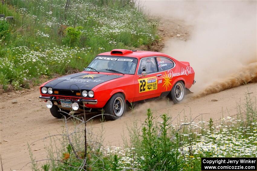 Mike Hurst / Michael Claiborne Ford Capri on SS1, J5 North.