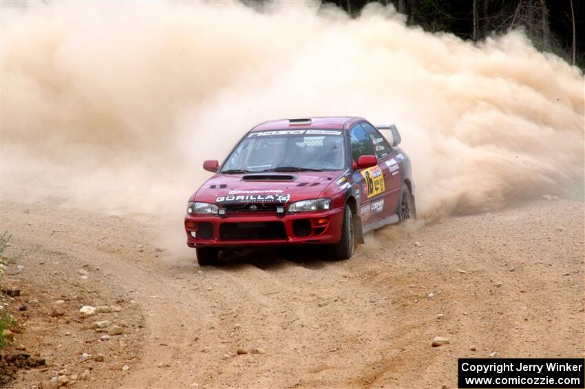 Arin DeMaster / Taylor Kildea Subaru Impreza on SS1, J5 North.