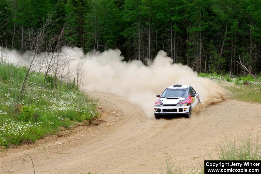 Chris Barribeau / Alex Ferencz Subaru Impreza RS on SS1, J5 North.