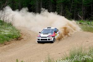 Chris Barribeau / Alex Ferencz Subaru Impreza RS on SS1, J5 North.