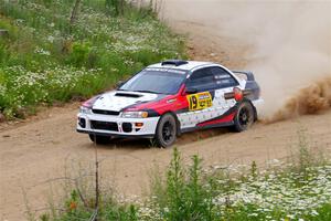 Chris Barribeau / Alex Ferencz Subaru Impreza RS on SS1, J5 North.