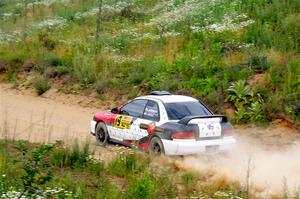 Chris Barribeau / Alex Ferencz Subaru Impreza RS on SS1, J5 North.