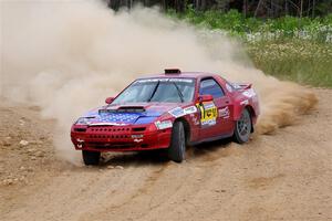 Al Dantes, Jr. / Zach Rondeau Mazda RX-7 LS on SS1, J5 North.