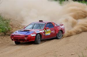 Al Dantes, Jr. / Zach Rondeau Mazda RX-7 LS on SS1, J5 North.