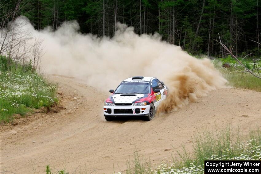 Chris Barribeau / Alex Ferencz Subaru Impreza RS on SS1, J5 North.